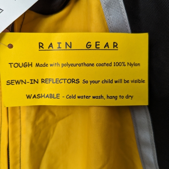 LETTUCE BEE | Toddler Rain Suit, Yellow + Black (NEW) - Picture 8 of 11